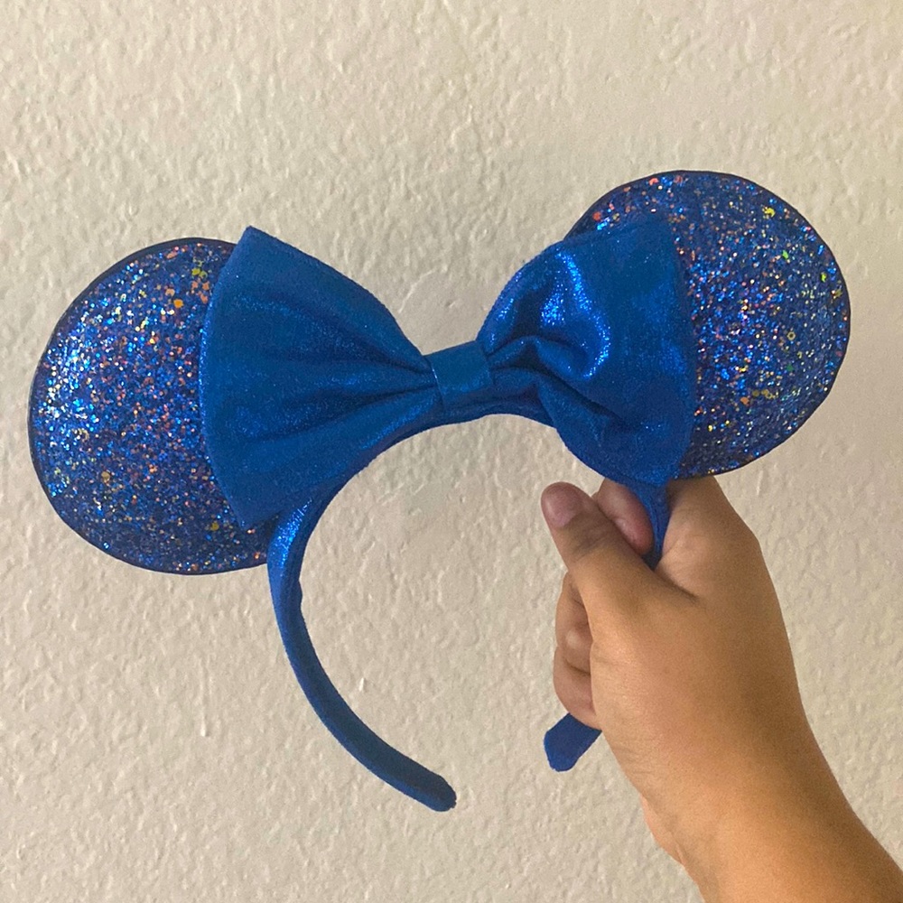 blue sequin minnie mouse ears